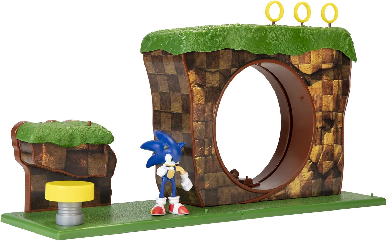 Sonic The Hedgehog Green Hill Zone Playset with 2.5” / 6cm Sonic Action Figure