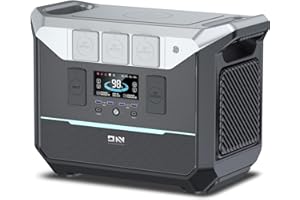 DARANENER Portable Power Station 1800W (Surge 3000W), 1382.4Wh LiFePO4 Battery Generator, Fast Charging Solar Generator for Camping & RVs, Off-Grid Power Outage, Home Emergency Backup