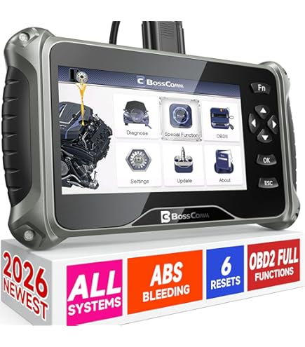 Amazon.com: 2026 BOSSCOMM IF740 OBD2 Scanner, 4 Systems ABS/SRS