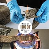 ilauke Exhaust Heat Wrap Roll 15m x 5cm Titanium Fibre with 15 Ties view 5