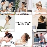WUBAYI 8Pcs Claw Clips for Women & Girls - Thick Hair, Non-Slip, Strong Hold view 6