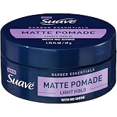 suave+ Hair Pomade for Men Barber Essentials Styling, Light Hold and No Shine, For Enhancing Hair Shape and Reducing Frizz, 1.75 oz