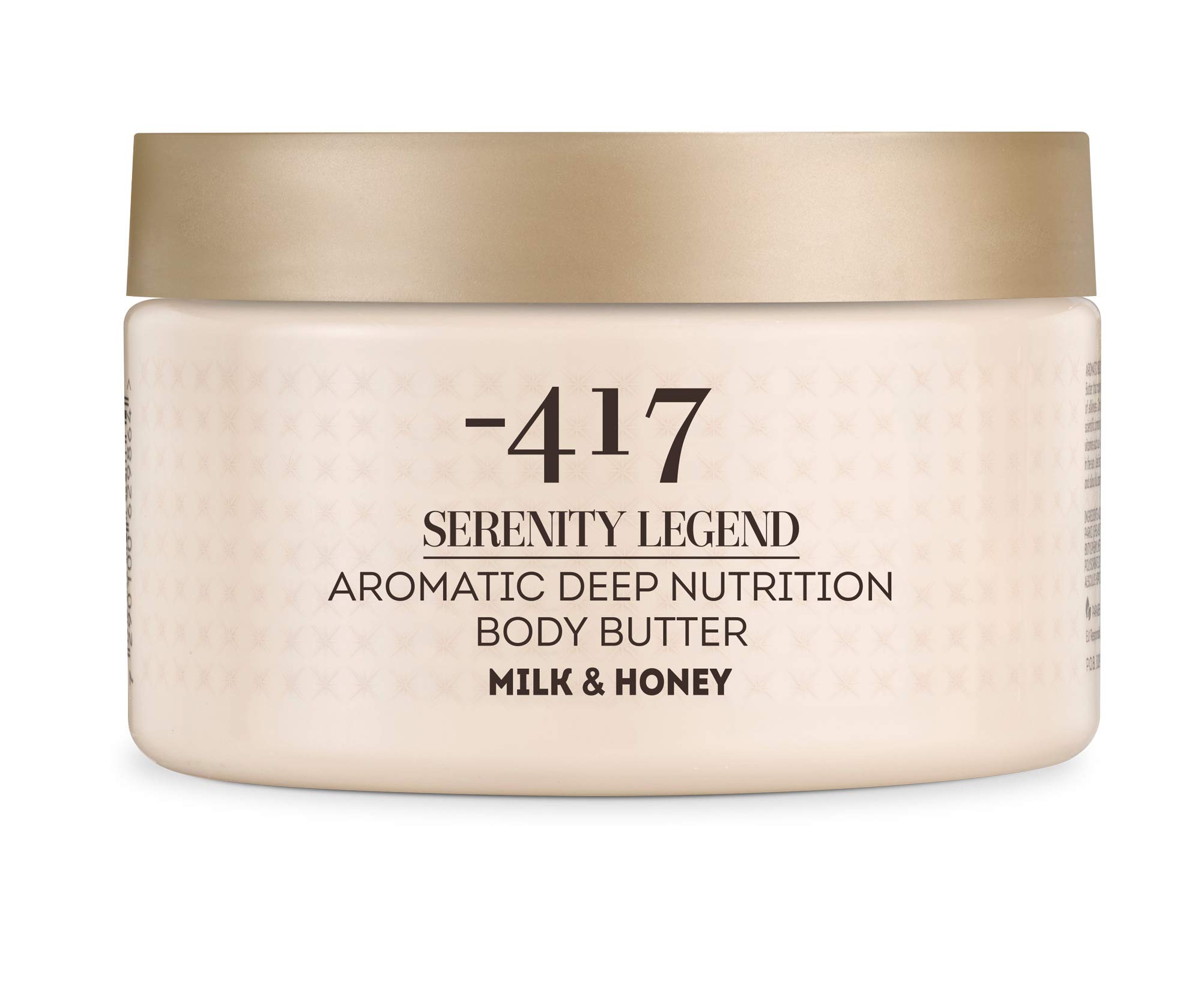 -417 Body Butter Milk & Honey, Smoothing Moisturizer – Shea Butter and Dead Sea Salt Cosmetics, Aromatic Body Butter for Dry Skin