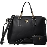Tommy Hilfiger Maxine II Convertible Satchel w/Hangoff Pebble PVC