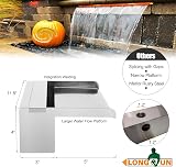 Longrun Waterfall Pool Fountain 30cm Stainless Steel LED Light Kit view 3