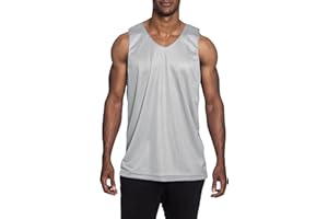 HAT AND BEYOND Mens Reversible Basketball Jersey Premium Moisture Wicking Mesh Tank Top