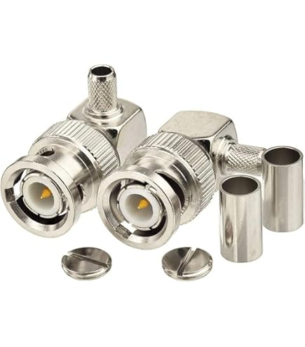 BNC02-07B-01 QAXIAL, Connettore Coassiale BNC Maschio A Crimpare Per LMR240 / LLF240 - Foto 2