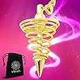 Vortex Dowsing Pendulum - Golden Pendulum for Divination - Esoteric Chakra Pendulum [Satisfied or refunded]