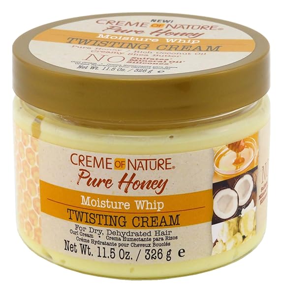 CREME OF NATURE PURE HONEY TWISTING CREAM 11.5 OUNCE JAR (340ML) (2 PACK)
