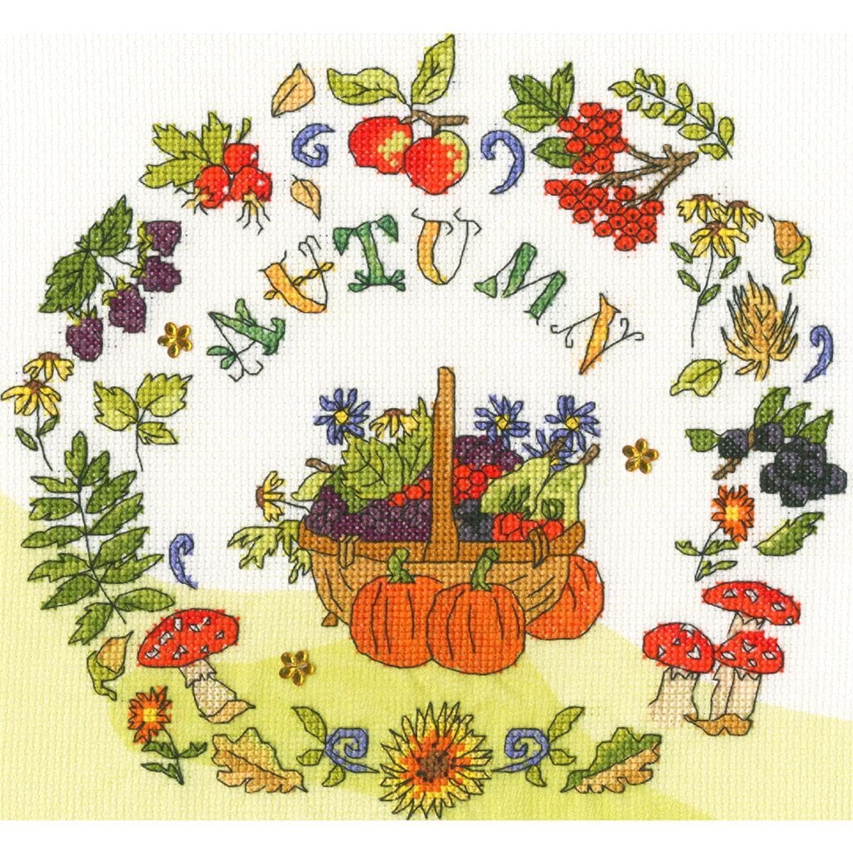 Bothy Threads Autumn Counted Cross Stitch Set