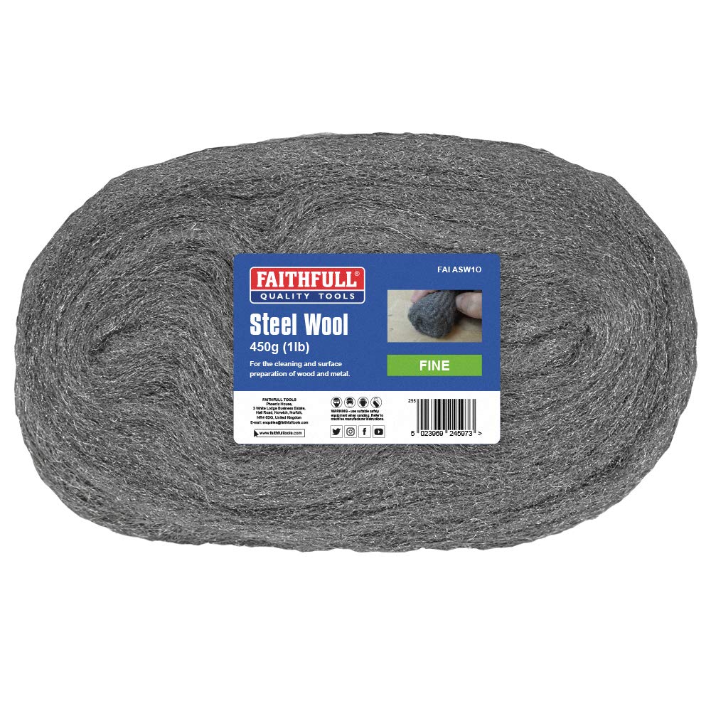 Faithfull Steel Wire Wool 450g Grit: FINE