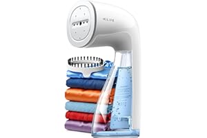 HiLIFE Upgraded Steamer for Clothes, Handheld Portable Design, 1100W Powerful Steam, 300ml Larger Tank & No Leak Design, 30S Fast Heat-up, Quick Wrinkle Remover, Compact Size for Travel, ONLY 120V