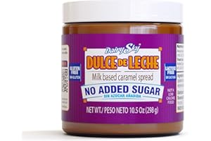 DairySky Dulce de Leche No Added Sugar - 10.5oz Made with Real Milk, Gluten-Free - Milk Based Caramel - Perfect for Desserts