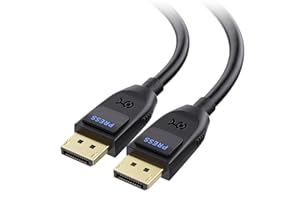 Cable Matters [VESA Certified] DisplayPort 2.1 Cable 2m/6.6ft, Support 40Gbps DP40 16K 30Hz, 8K 120Hz, 4K 240Hz in Black with