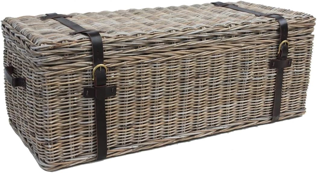 Malle Exotique Vintage R1787 – Parfaite Pour Déco Intérieure