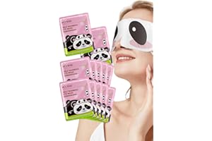 IREV Steam Eye Masks, Self Warming Eye Masks for Dry Eyes,12 Pack Heat Sleep Mask Relieve Fatigue & Dark Circle Relax Eye Skin Disposable Eye Mask Moist Hot Compress Eye Patch for Sleeping