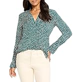 NIC+Zoe Womens Petite Shadow Dot Top