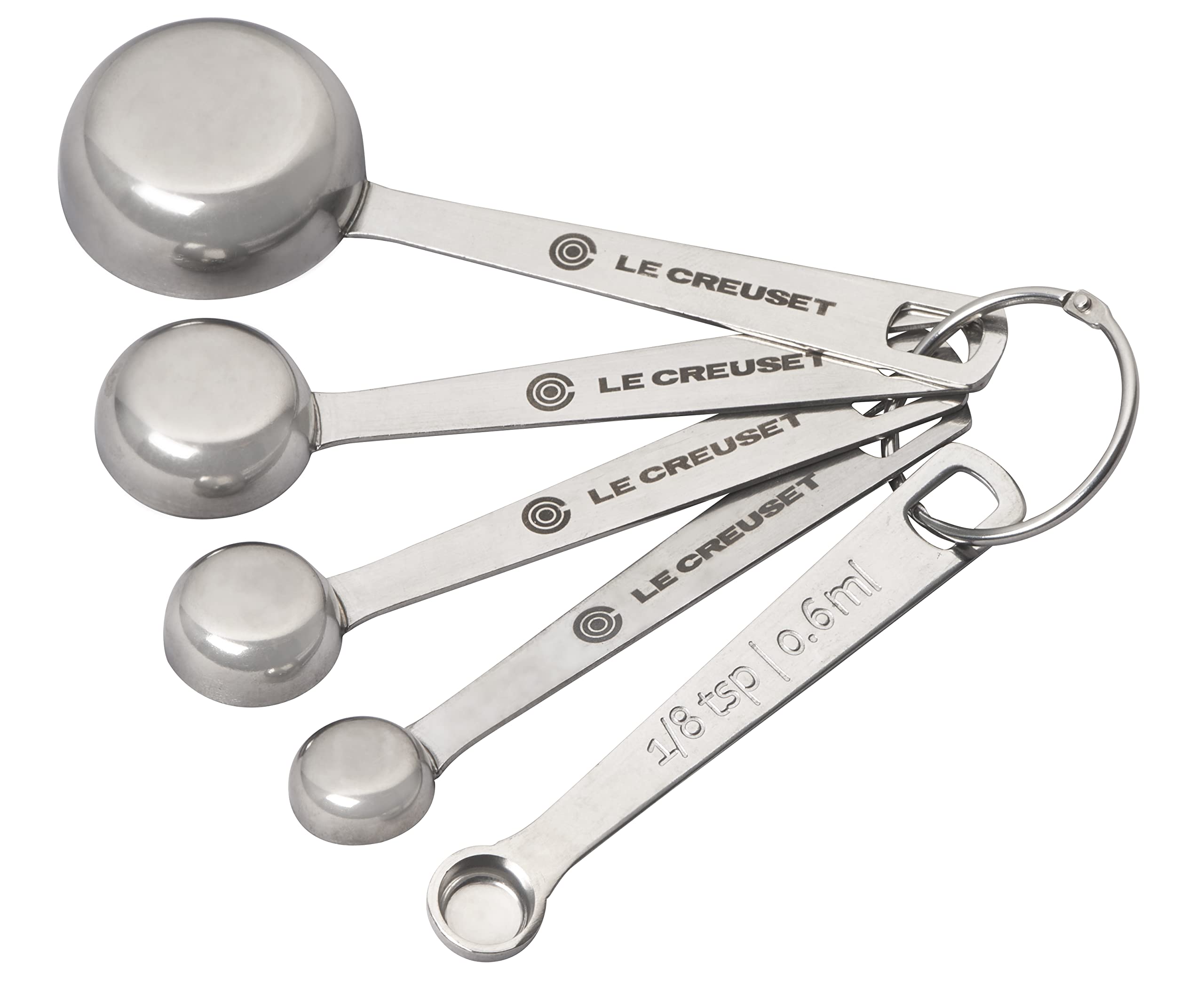 Le Creuset Stainless Steel Measuring Spoons, Set of 5