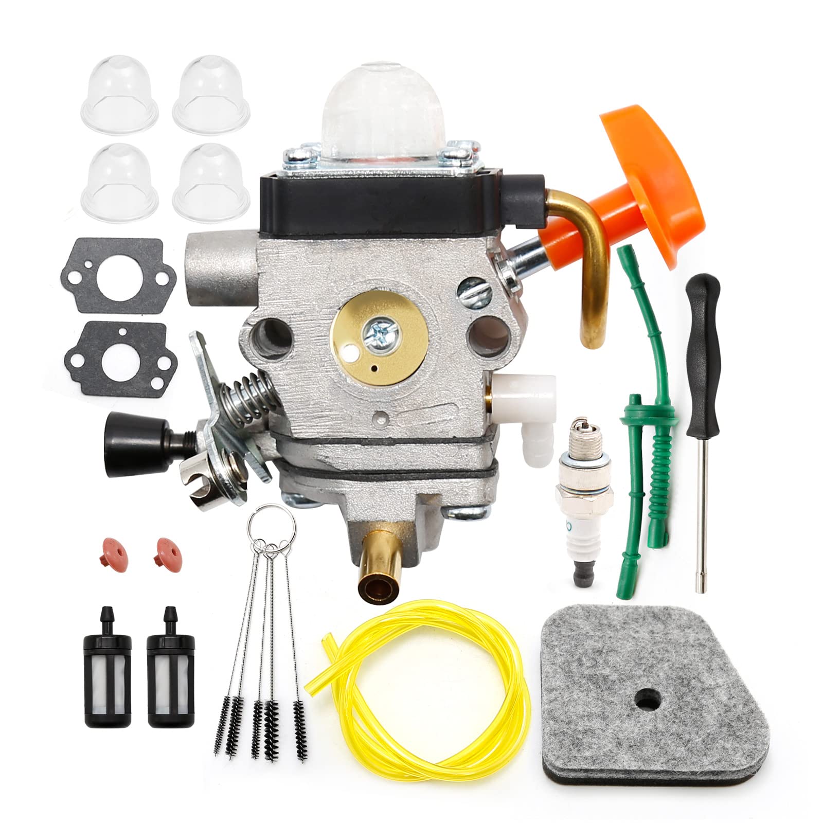 Hoypeyfiy C1Q-S174 FS90R Carburetor Kit Replacement for Sthil FS87 FS90 FS100 FS110 HL100 HL90 FS130 HL95 HT100 HT101 KM90 KM100 KM110 KM130R FC90 FC95 FC100 FC110 HL90 SP90 Carb Trimmer