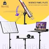 CAHAYA Sheet Music Stand Matte Black CY0317 with Bag Adjustable 79-143 cm view 5