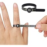 Ring Sizer Measuring Tool With Magnifier, Reusable Finger Size Gauge Measure Tool Clear Intuitive Reading Jewelry Sizing Tools 1 17 Usa Rings Size