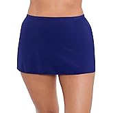 Trimshaper Womens High Waist Skirted Swim Bottom with Built-in Brief