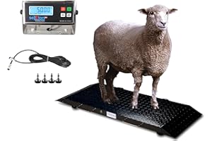 SELLETON.COM ACCURATE SCALES WITH BETTER PRICING SellEton SL-920-2k Industrial Portable Scale for Livestock, Small Animals Scale, Platform | 50" x 20" (2000 lb x 0.5 lb)