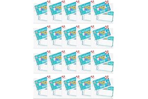 20 Pcs Pool Party Invitations with Envelopes,Summer Birthday Cards for Boys Girls