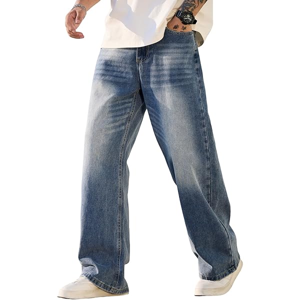 Jeans for Men 2024 Fashion Splicing Patch Baggy Y2k Hip Hop