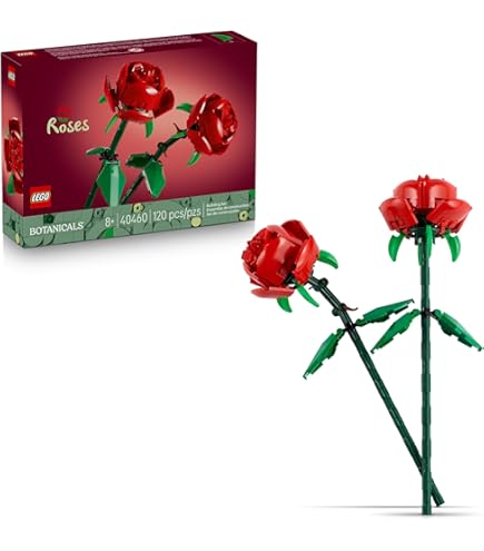 Amazon.com: BRICK Flip Lego Flowers Set of 4: 40460 Roses & 40524