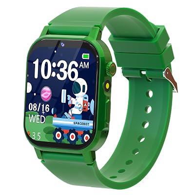 Kids Smart Watch with 32 puzzle Games, HD Touch Screen Watches with Video Camera Music Alarm Clock Audiobooks Pedometer Flashlight 12/24 hr, Educational Toys Gifts for Boys Girls Age 4 5 6 7 8 9 10