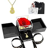 Mematflo Birthday Day Gifts for Women,Preserved Real Rose,Eternal Flowers for Mom Women Her Wife Girlfriend on Birthday Mothers Day Anniversary