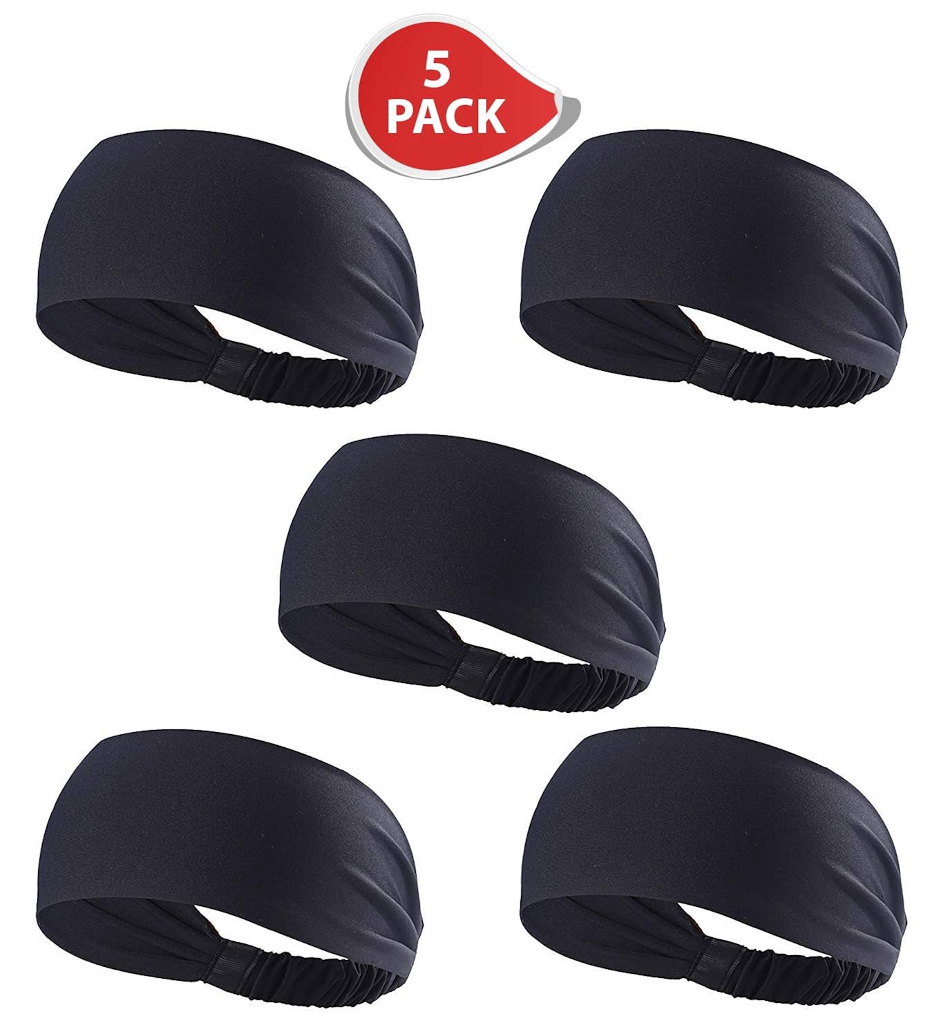 ETCBUYS Sports Fitness Headband Athletic Women's Headband and WorkOut Head Wrap