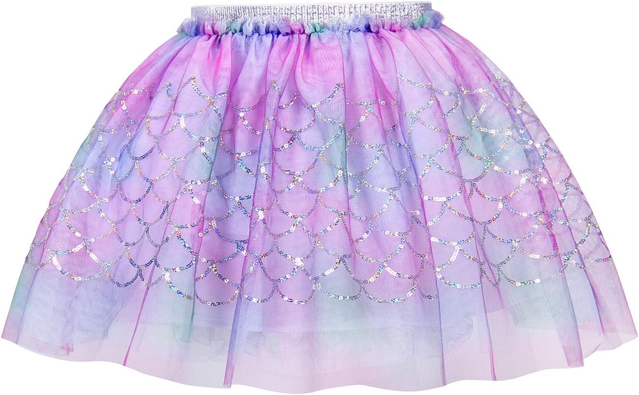 Mermaid Tutu Skirt Girls Princess Fancy Dress up Party Costume Skirts