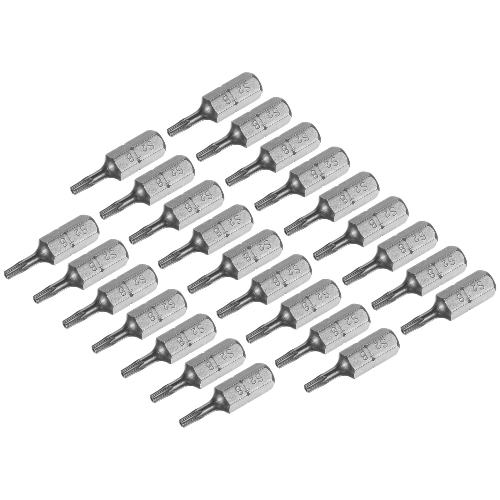 uxcell Torx Bits 1/4 Inch Hex Shank 25mm Length Magnetic Screwdriver T8 Screw Driver Bit S2 Alloy Steel 25pcs