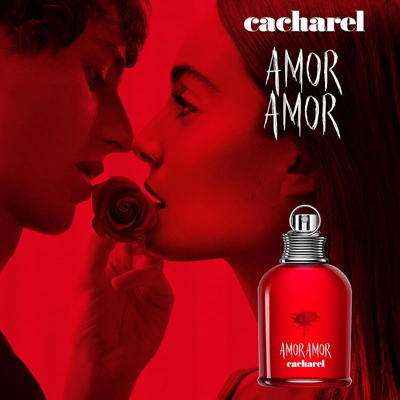 Amor Amor, água spray de colónia para mulheres, fragrância floral frutada, 100 ml