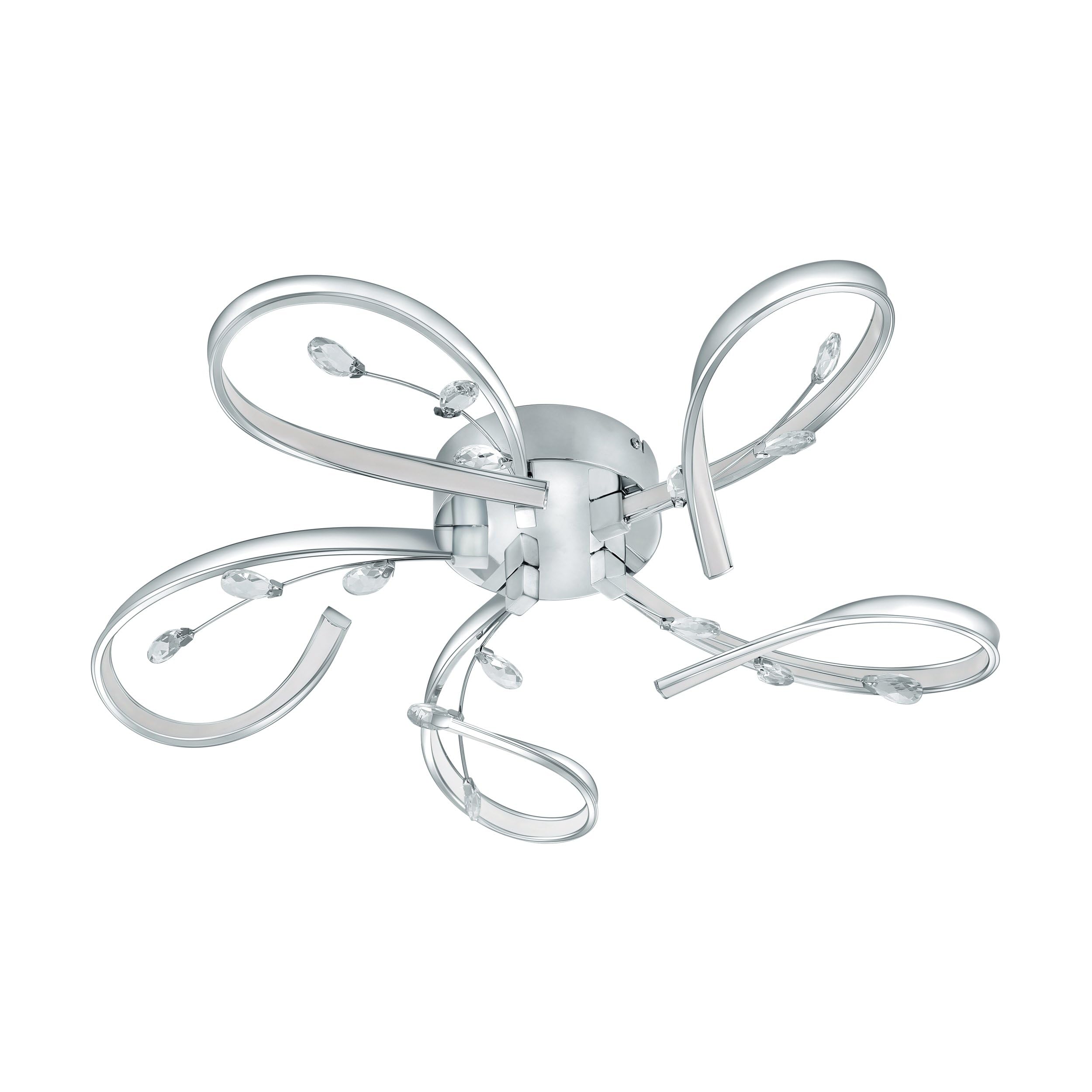 Eglo 97487 VALLEMARE Ceiling or Wall Light in Crystal and Chrome