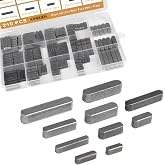210Pcs Round Ended Feather Key Carbon Steel for Flywheel Key Pulley Fasteners