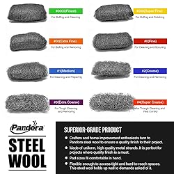 Pandora Steel Wool #000-16 Pads for Buffing and