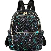 senya Fashion Backpack Mini Backpack Purse Casual Daily Backpack Star Moon Sun for Travel for College Work