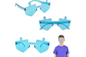 THE DREIDEL COMPANY Hanukkah Dreidel Shaped Glasses, Costume Dress-Up Pretend Play