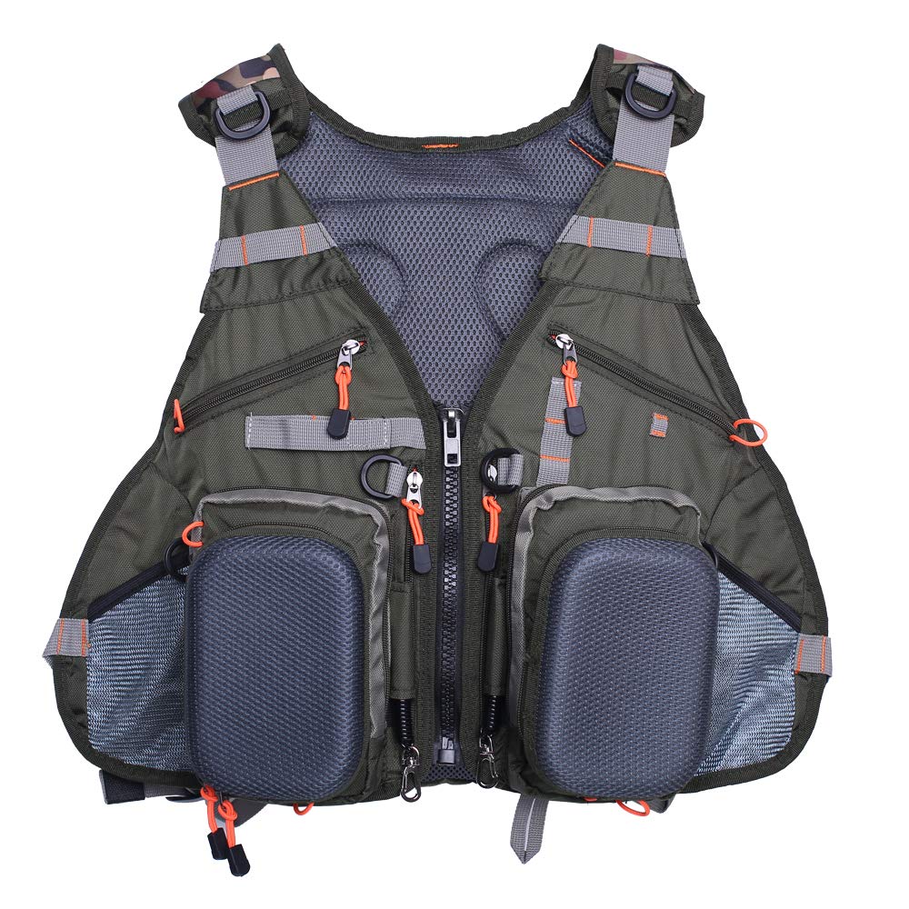 Kylebooker Fly Fishing Vest Anglers Mesh Adjustable Breathable for Men and Women