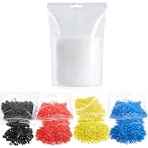 Pangda 14.1 oz Color Meltable Plastic Pellets Reusable Thermoplastic Beads | for Moldable Plastic Beads, Red Yellow Blue Black White, for Crafts DIY Halloween Cosplay Repair Modeling Gift for Christmas