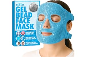 Perfect Remedy Face Ice Pack, Reusable Hot & Cold Ice Face Mask, Gel Compress for helping with Puffy Eyes and Swelling Condit