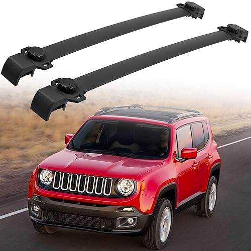 AUXMART Roof Rack Cross Bars Fit for Jeep Renegade 2015 2016 2017