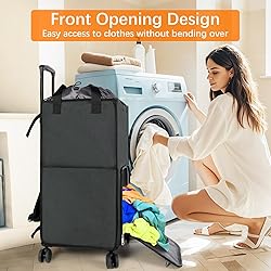 Bukere Extra Large 3 in 1 Rolling Laundry Backpack