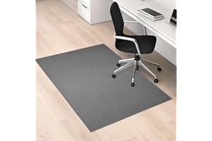 LYEMAT Office Chair Mat for Hardwood Floor, 36 x 48 inches Heavy Duty Desk Chair Mat for Hard Wood, Non-Slip Tile Lamiate Floors Protector for Computer Chair Grey