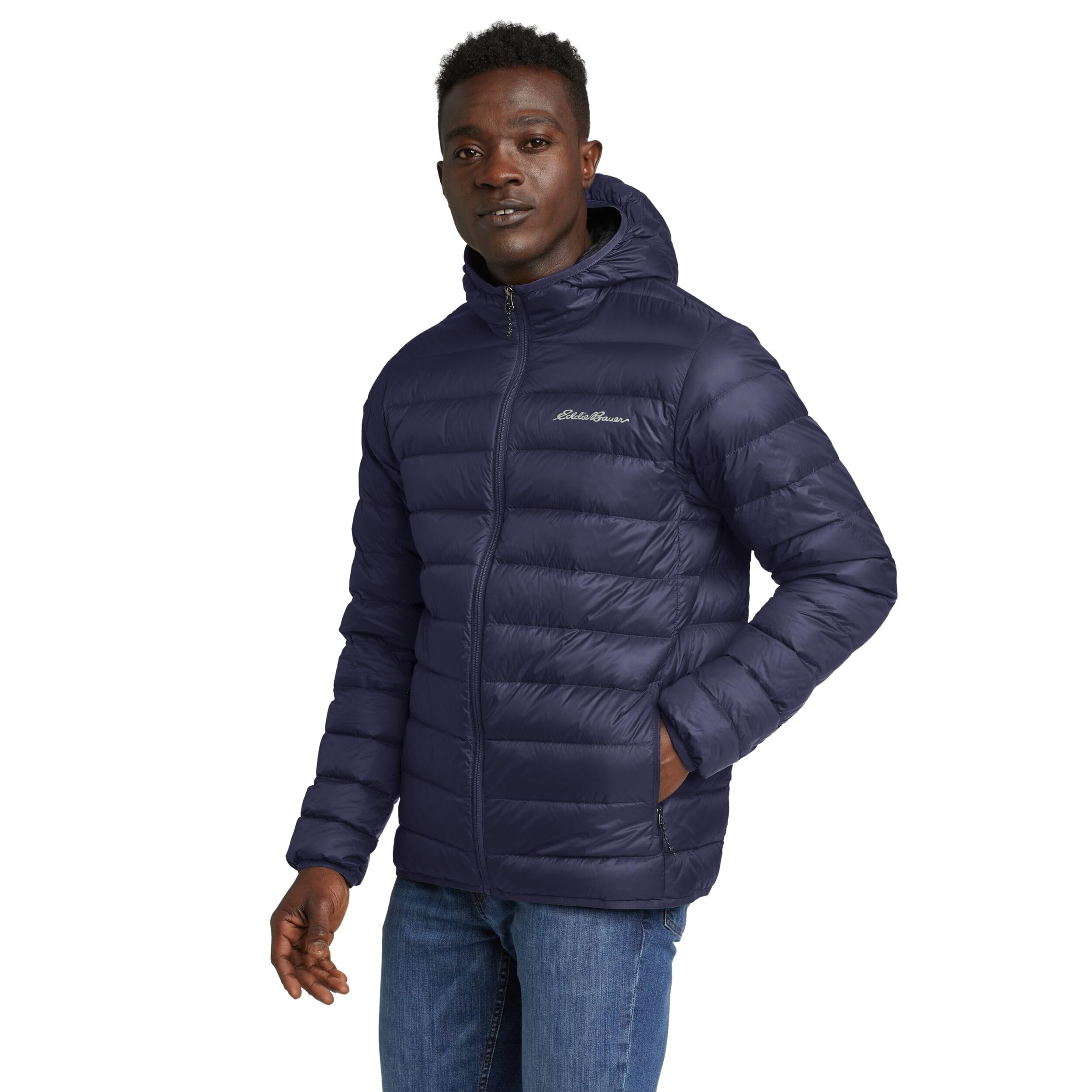Eddie Bauer Men’s Mr Cirruslite Down Hooded Jacket, Atlantic