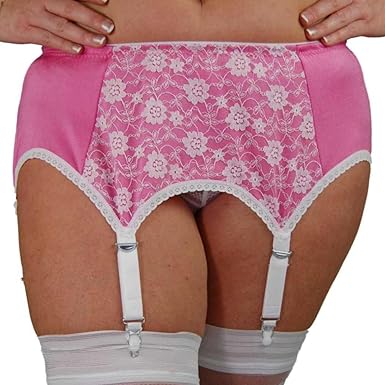 pink suspender belt uk