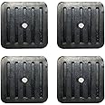 RecDec 4 Pack Mini Split Anti-Vibration Pads Wall Mounting Bracket Isolator Rubber Pad Damper Shock Absorbing Feet for Ductless Air Conditioner Heat Pump System Outdoor Condenser Unit A/C HVAC